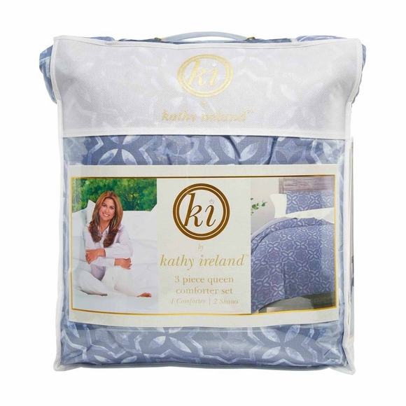 kathy ireland Other - Kathy Ireland Indigo Comforter Set Queen